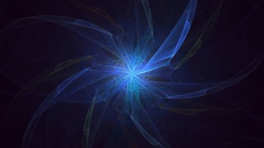 3D soyut çok renkli süpernova fraktal ışık arkaplanı oluşturma