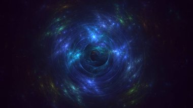 3D soyut çok renkli süpernova fraktal ışık arkaplanı oluşturma