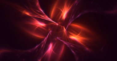 3B soyut renkli fraktal ışık arkaplanı oluşturma