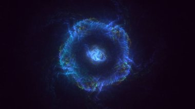 Soyut çember ışık arkaplanı oluşturuluyor