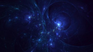 3B soyut renkli fraktal ışık arkaplanı oluşturma