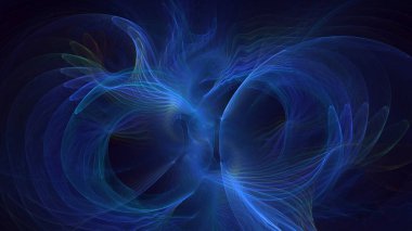 3B soyut renkli fraktal ışık arkaplanı oluşturma