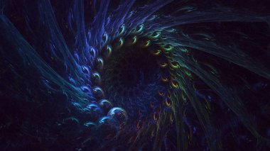 Soyut çember ışık arkaplanı oluşturuluyor