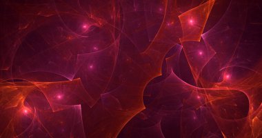 3B soyut renkli fraktal ışık arkaplanı oluşturma