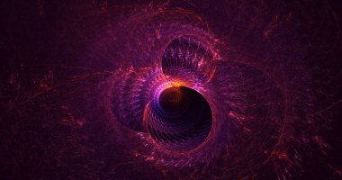 3D soyut çok renkli süpernova fraktal ışık arkaplanı oluşturma