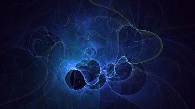 3D soyut çok renkli süpernova fraktal ışık arkaplanı oluşturma