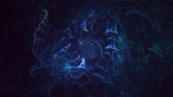 Рендеринг Абстрактной Многоцветной Сверхновой Фрактального Света Фон — стоковое фото