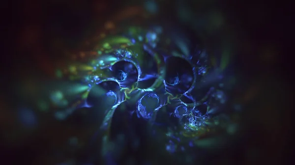 Απόδοση Αφηρημένη Πολύχρωμη Supernova Fractal Φως Φόντο — Φωτογραφία Αρχείου