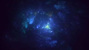 3B soyut renkli fraktal ışık arkaplanı oluşturma