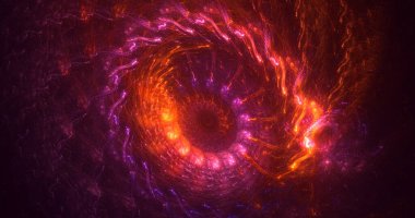 Soyut çember ışık arkaplanı oluşturuluyor