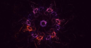 3B soyut yuvarlak ışık arkaplanı oluşturma