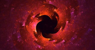 3B soyut yuvarlak ışık arkaplanı oluşturma