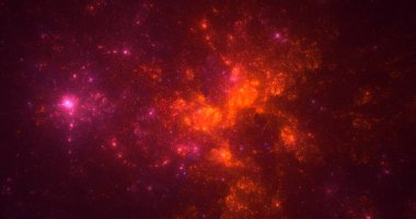 3B soyut renkli fraktal ışık arkaplanı oluşturma