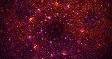 Soyut fraktal ışık arkaplanı 3 boyutlu oluşturuluyor