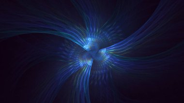 Soyut fraktal ışık arkaplanı 3 boyutlu oluşturuluyor