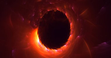 Soyut fraktal ışık arkaplanı 3 boyutlu oluşturuluyor