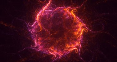 Soyut çember ışık arkaplanı oluşturuluyor