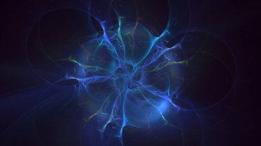 3B, soyut yuvarlak ışık arkaplanı oluşturma