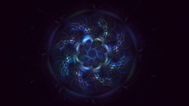 3B, soyut yuvarlak ışık arkaplanı oluşturma