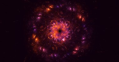 3B, soyut yuvarlak ışık arkaplanı oluşturma