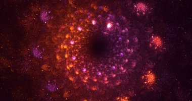 3B, soyut yuvarlak ışık arkaplanı oluşturma