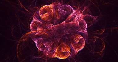 3B, soyut yuvarlak ışık arkaplanı oluşturma