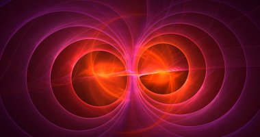 3B soyut renkli fraktal ışık arkaplanı oluşturma