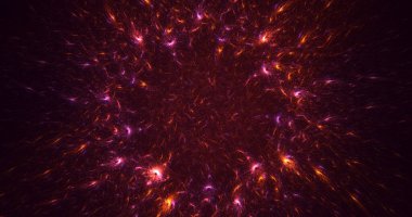 3B, soyut yuvarlak ışık arkaplanı oluşturma