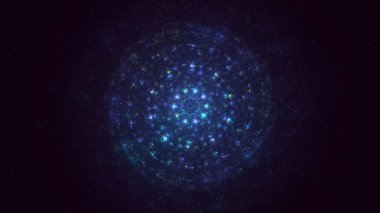 Soyut çember ışık arkaplanı oluşturuluyor