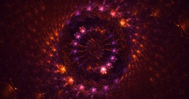 Soyut çember ışık arkaplanı oluşturuluyor