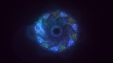 Soyut çember ışık arkaplanı oluşturuluyor