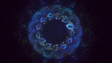 Soyut çember ışık arkaplanı oluşturuluyor