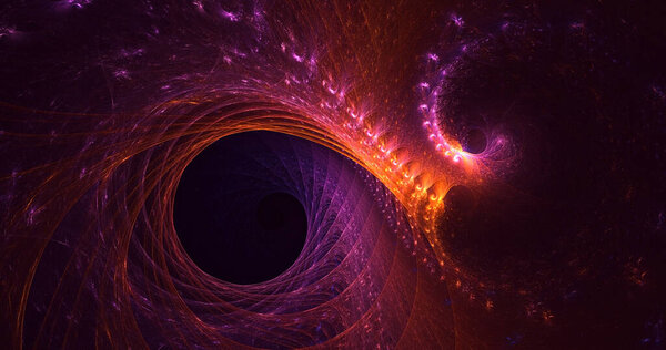 3D rendering abstract technology fractal background