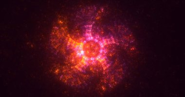 3B, soyut yuvarlak ışık arkaplanı oluşturma