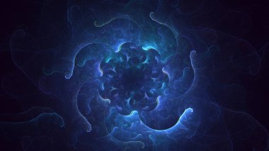 3B, soyut yuvarlak ışık arkaplanı oluşturma