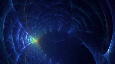 3B soyut renkli fraktal ışık arkaplanı oluşturma