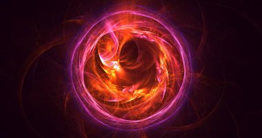 Soyut çember ışık arkaplanı oluşturuluyor