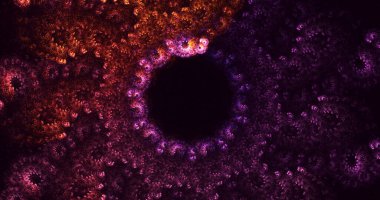 Soyut çember ışık arkaplanı oluşturuluyor