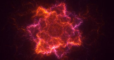 3B soyut renkli fraktal ışık arkaplanı oluşturma