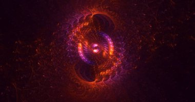 3B, soyut yuvarlak ışık arkaplanı oluşturma