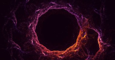 3B, soyut yuvarlak ışık arkaplanı oluşturma