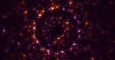 3B, soyut yuvarlak ışık arkaplanı oluşturma