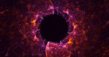 3B, soyut fantezi ışık fraktal arkaplanı oluşturma