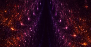 3B, soyut fantezi ışık fraktal arkaplanı oluşturma