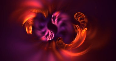 3B, soyut fantezi ışık fraktal arkaplanı oluşturma