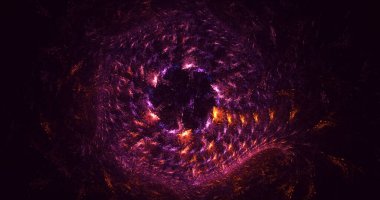 3B, soyut fantezi ışık fraktal arkaplanı oluşturma