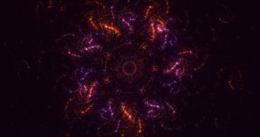 Soyut fraktal iş arkaplanı 3 boyutlu oluşturuluyor