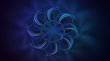 Soyut fraktal iş arkaplanı 3 boyutlu oluşturuluyor