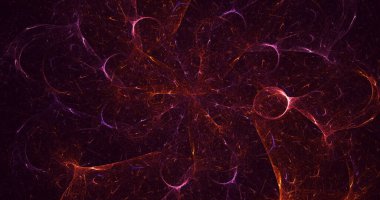 Soyut fraktal iş arkaplanı 3 boyutlu oluşturuluyor