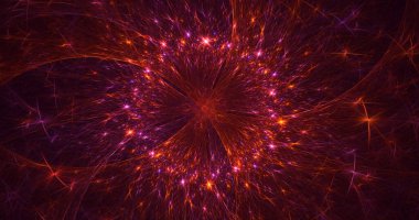 Soyut fraktal iş arkaplanı 3 boyutlu oluşturuluyor